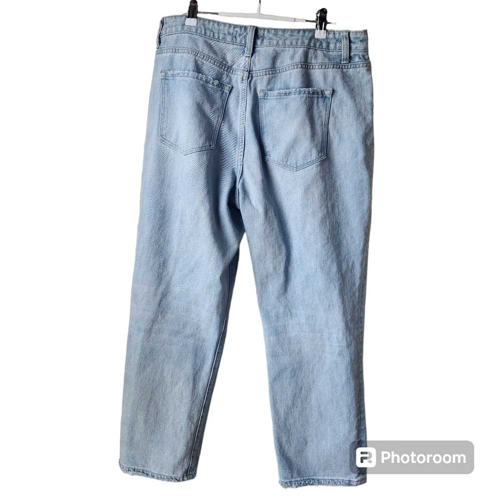 VERVET by Flying MonkeySuper High Rise Distressed Crop Straight Jeans Sz. 31 - Picture 4 of 7